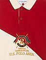 U.S. Polo Assn. Kids Cotton Colour Block Polo Shirt
