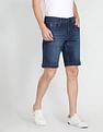 U.S. Polo Assn. Denim Co. Mid Rise Stone Wash Denim Shorts