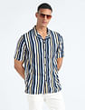 Flying Machine Vertical Stripe Slim Shirt