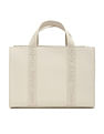 Tommy Hilfiger Solid Beige Pu Handbag