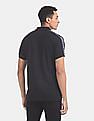 U.S. Polo Assn. Black Brand Taping Patterned Knit Polo Shirt