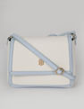 Tommy Hilfiger Solid Blue Pu Sling Bag