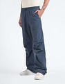 Flying Machine Mid Rise Loose Fit Cargo Pants