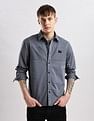 Calvin Klein Jeans Solid Slim Fit Plain Woven Shirt
