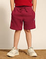 U.S. Polo Assn. Kids Boys Pure Cotton Mid Rise Shorts