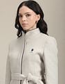 U.S. Polo Assn. Women Stand Collar Heathered Jacket