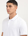 Calvin Klein Jeans Stretch Pique Solid Tipped Polo Shirt