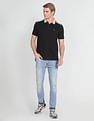 Arrow Solid Compact Cotton Polo Shirt
