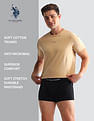 USPA Innerwear Anti Microbial Printed OET14 Trunks - Pack Of 3