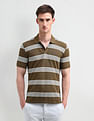 Arrow Sport Horizontal Striped Regular Fit Polo Shirt