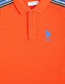 U.S. Polo Assn. Kids Brand Tape Popcorn Polo Shirt