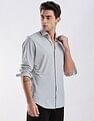 Calvin Klein Jeans Solid Slim Fit Plain Woven Shirt