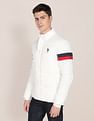 U.S. Polo Assn. High Neck Horizontal Stripe Padded Jacket