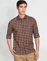 Arrow Sports Cotton Checked Tennis Club Casual Shirt