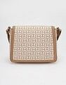 Tommy Hilfiger Logo Brown Polyester Sling Bag