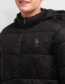 U.S. Polo Assn. Denim Co. Solid Hooded Puffer Jacket