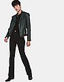 U.S. Polo Assn. Women Asymmetric Zipper Solid Biker Jacket