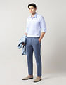 Arrow Manhattan Slim Fit Graph Checked Autopress Shirt