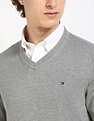 Tommy Hilfiger Solid Regular-Fit Cotton Sweater