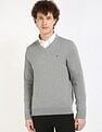 Tommy Hilfiger Solid Regular-Fit Cotton Sweater
