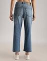 Calvin Klein Mid-Wash Bootcut-Fit High Rise Jeans