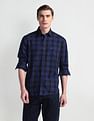 Arrow Sport Tartan Check Point Collar Shirt