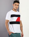 Tommy Hilfiger Organic Cotton Colour Block Mix Media T-Shirt