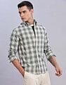Tommy Hilfiger Checked Regular Fit Plain Woven Shirt