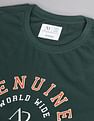 AD by Arvind Crew Neck Graphic Print T-Shirt