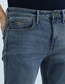Flying Machine Slash Slim Tapered Washed Jeans