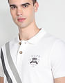 U.S. Polo Assn. Denim Co. Diagonal Stripe Cotton Polo Shirt