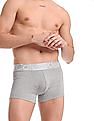 Calvin Klein Underwear Men Assorted Branded Waist Mid Rise Trunks - Pack Of 3