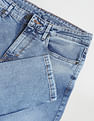 Flying Machine Stone Wash Slash Slim Tapered Jeans