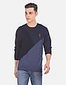 U.S. Polo Assn. V-Neck Panelled Sweater