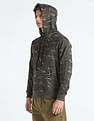 Flying Machine Camouflage Print Hooded Sweatshirt