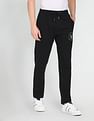 U.S. Polo Assn. Denim Co. Mid Rise Logo Print Solid Track Pants