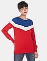 U.S. Polo Assn. Women Crew Neck Colour Block Sweater