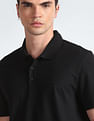 Calvin Klein Geometric Print Knitted Polo Shirt