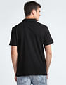 Calvin Klein Geometric Print Knitted Polo Shirt