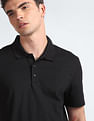 Calvin Klein Geometric Print Knitted Polo Shirt