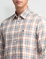 Arrow Sport Tartan Checked Slim Fit Shirt