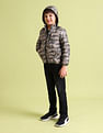 U.S. Polo Assn. Kids Detachable Hood Camouflage Padded Jacket