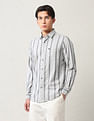 Arrow Sport Pure Cotton Herringbone Shirt