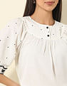 U.S. Polo Assn. Women Floral Embroidered Top