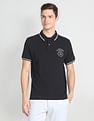 U.S. Polo Assn. Denim Co. Striped Collar Cotton Polo Shirt