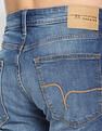 Flying Machine Slash Slim Tapered Fit Mid Rise Jeans