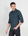 U.S. Polo Assn. Denim Co. Spread Collar Cotton Printed Casual Shirt