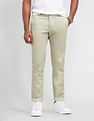 Arrow Sport Slim Fit Satin Textured Trousers