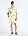 Flying Machine Cuban Collar Graphic Shirt