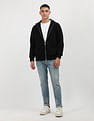 Calvin Klein Jeans Zip Up Mock Neck Sweater
